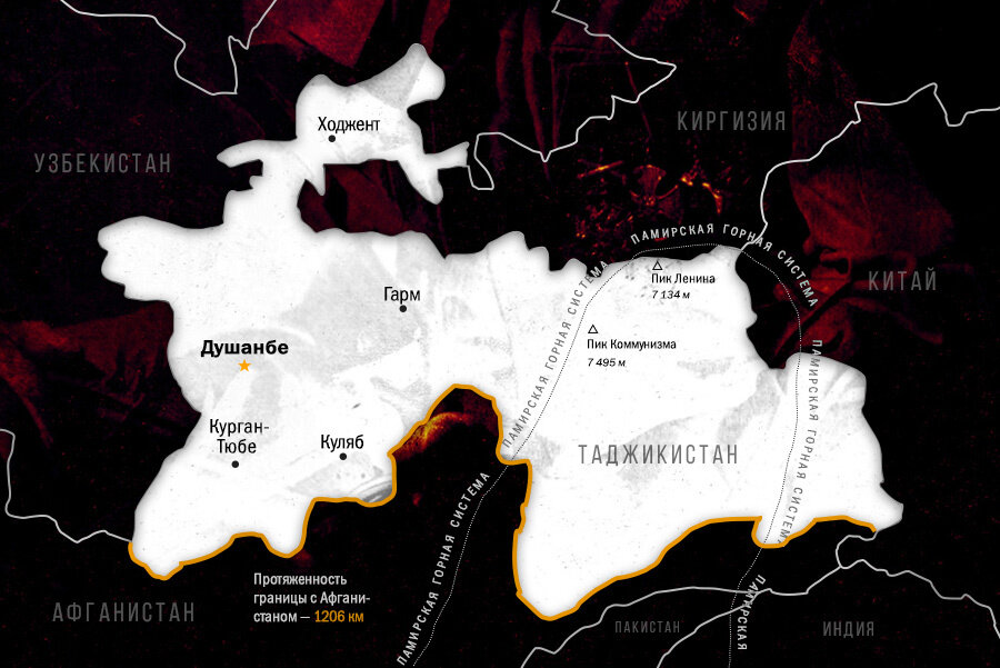 Карта Таджикистана, чтобы вам было понятнее