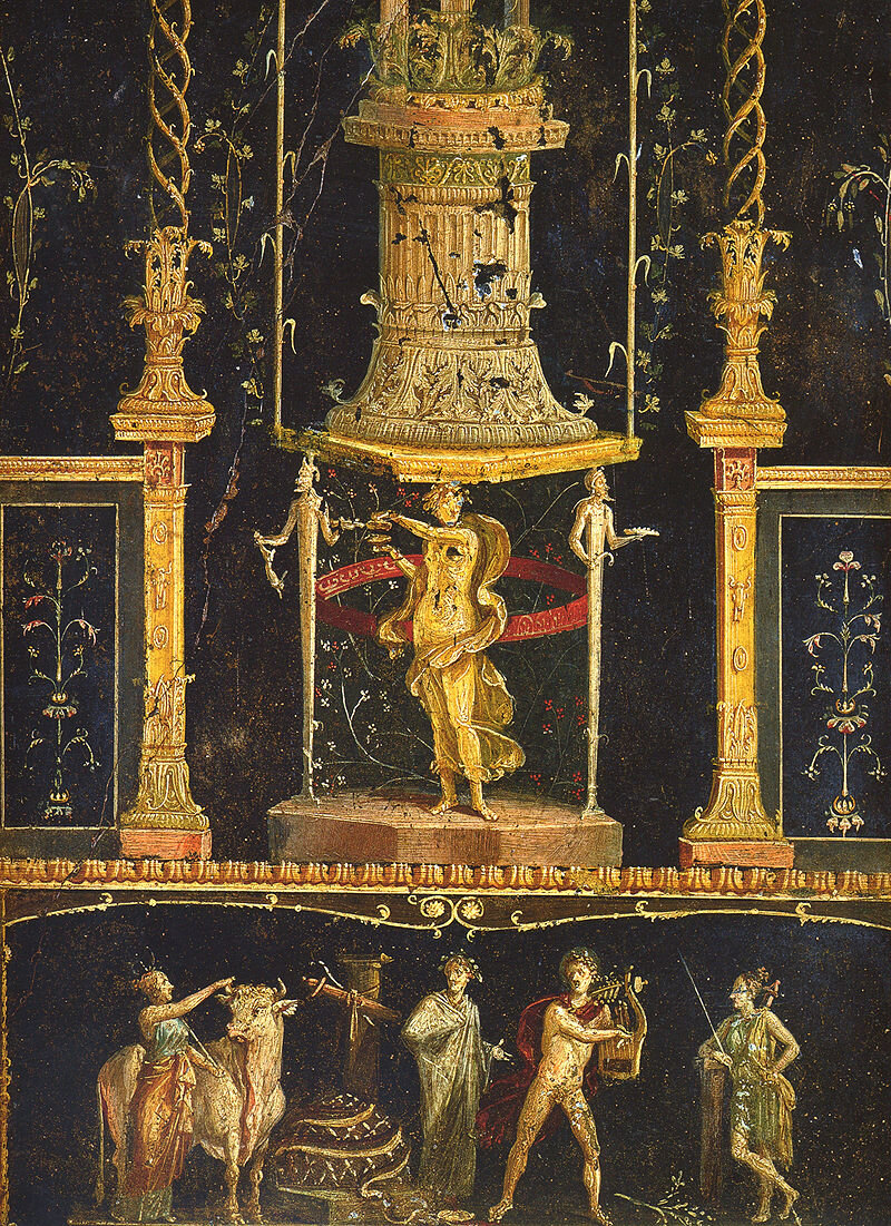 Дом Веттиев. Фрагмент росписи триклиния