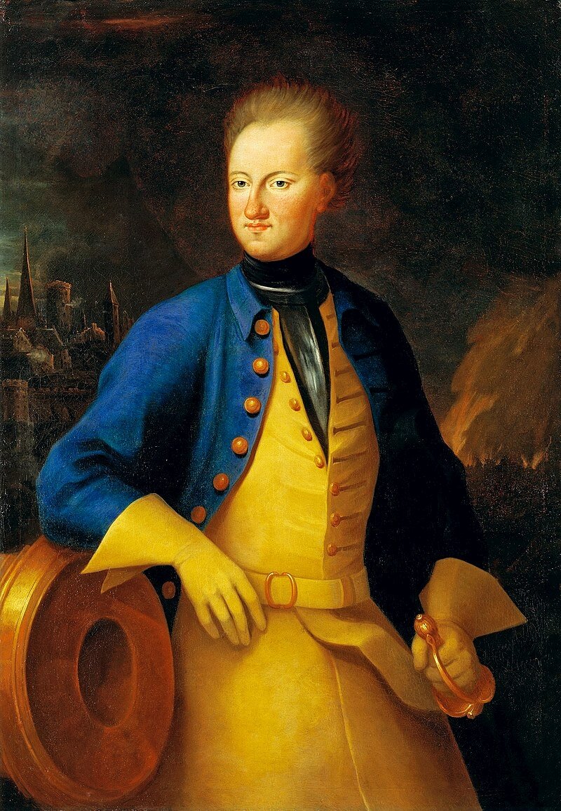  Карла XII в Бендерах. Художник Аксель Спарре 1715 г.
