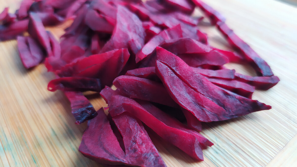 Нарезка свеклы.