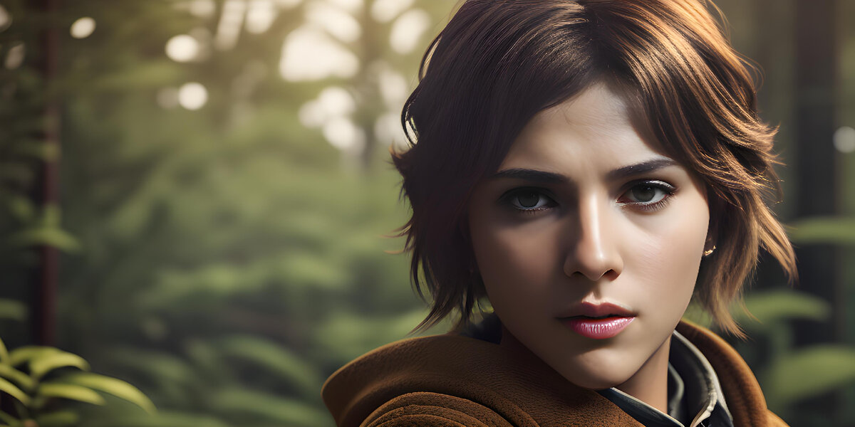 Нейросетевой образ квиза. Очевидно ищет в лесу фишечки для повышения эффективности.