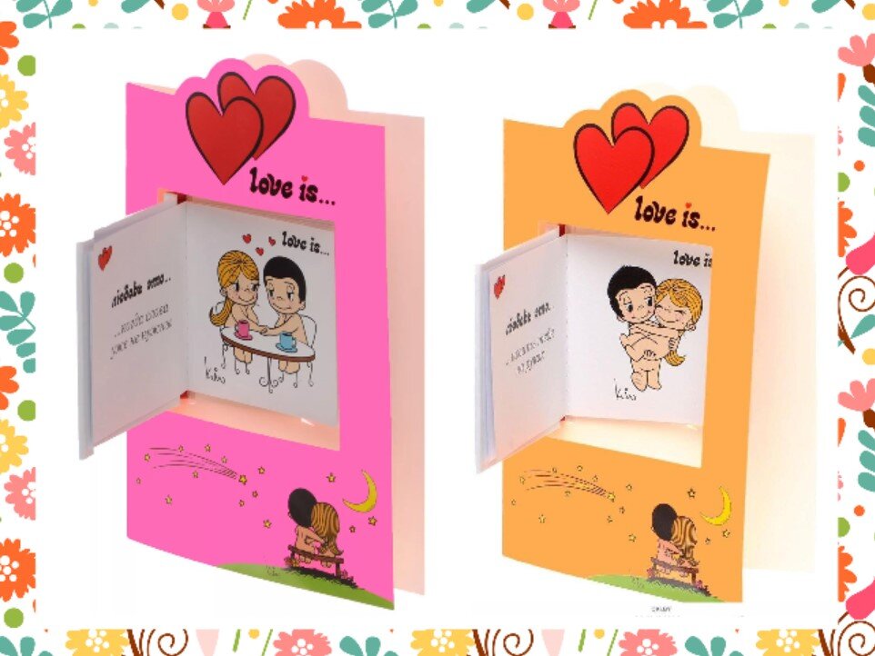 Примеры современных открыток для признаний в любви (листайте по стрелке справа - в галерее много разных вариантов)