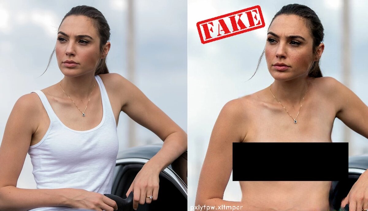 Дипфейк легко разденет красотку