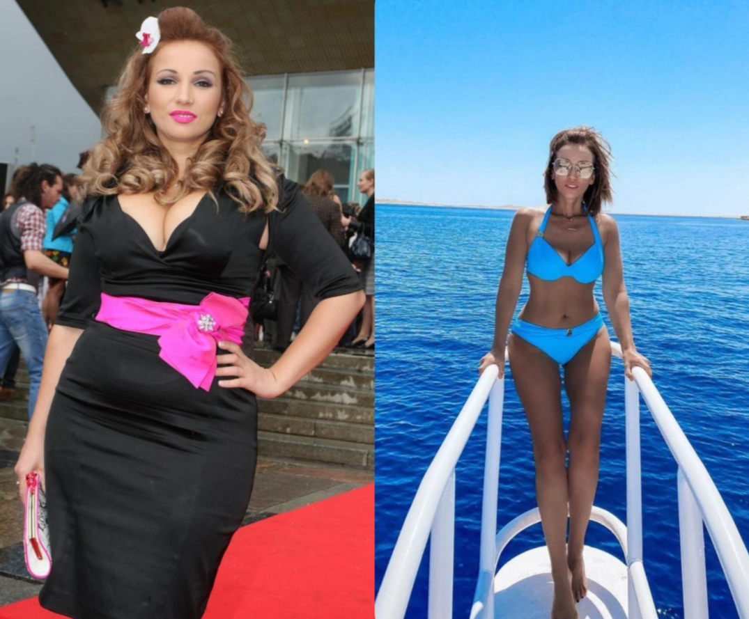 Анфиса Чехова, до и после похудения.