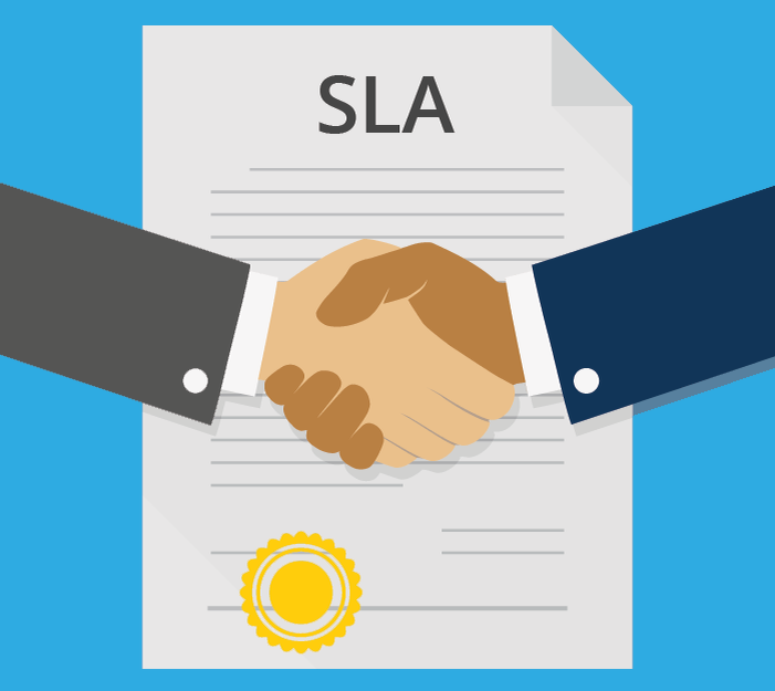 SLA (Service Level Agreement) – соглашение об уровне оказания услуг. Данный документ подписывается с провайдером облачных услуг и отражает обязательства  поставщика в плане обеспечения непрерывности и качества сервиса и ответственности в случае их нарушения. Данный документ необходимо изучить и уточнить, на чем основаны приведенные в нем цифры. В совокупности с остальными моментами, изложенными в этой статье, это поможет понять, насколько уровень услуг провайдера соответствует его возможностям. Дело в том, что некоторые поставщики облачных услуг напрямую транслируют своему клиенту уровень SLA дата-центра, не делая поправку на нюансы реализации собственной инфраструктуры. Другими словами ЦОД уровня надежности TIER3 гарантирует  99, 982% доступности, но если при этом IaaS-провайдер использует самостоятельно собранные серверы и бесплатный гипервизор, то данная цифра не будет соответствовать действительности. 