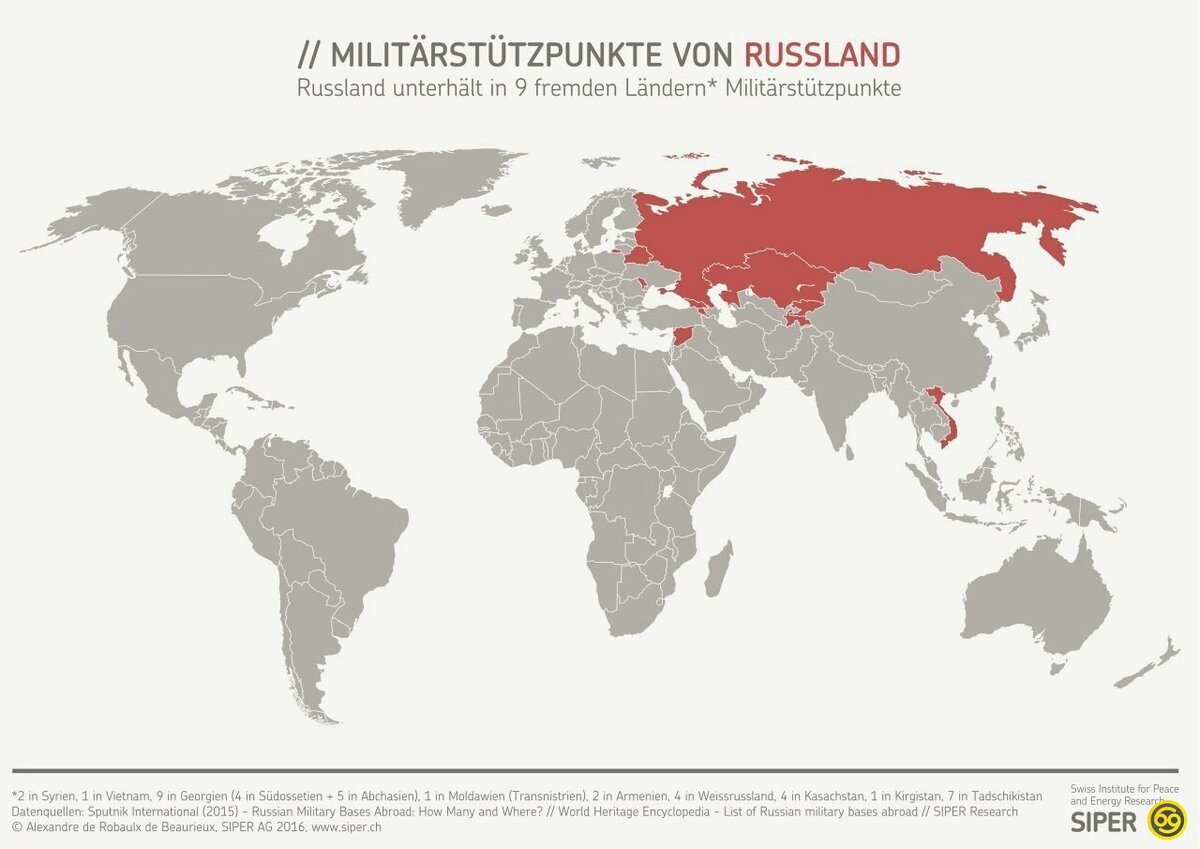 Карта военных баз ссср