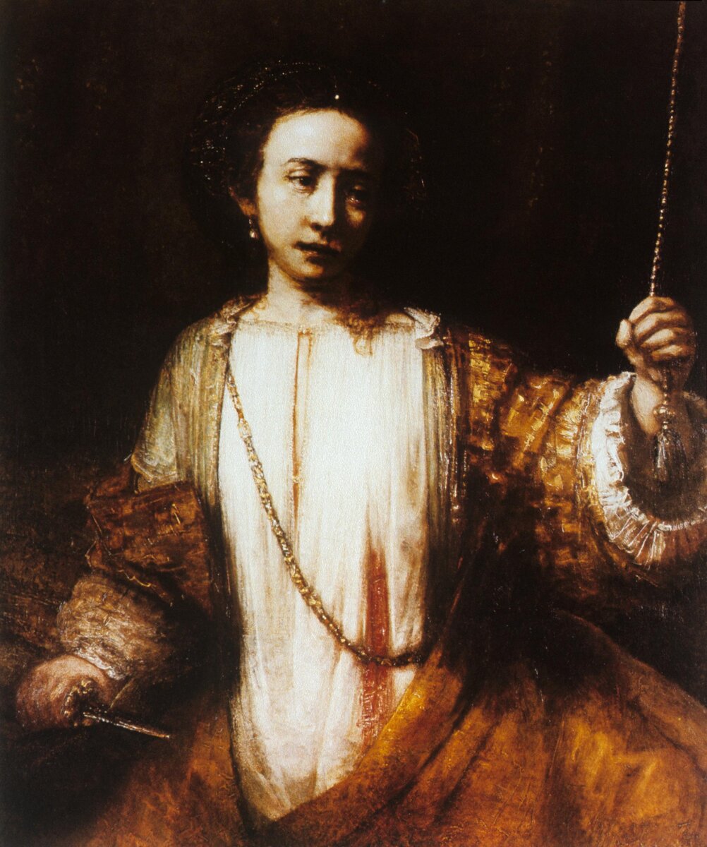 Рембрандт. Самоубийство Лукреции, 1666