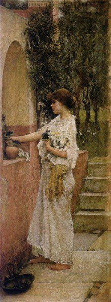 Уотерхаус. Римское жертвоприношение (1891)
 