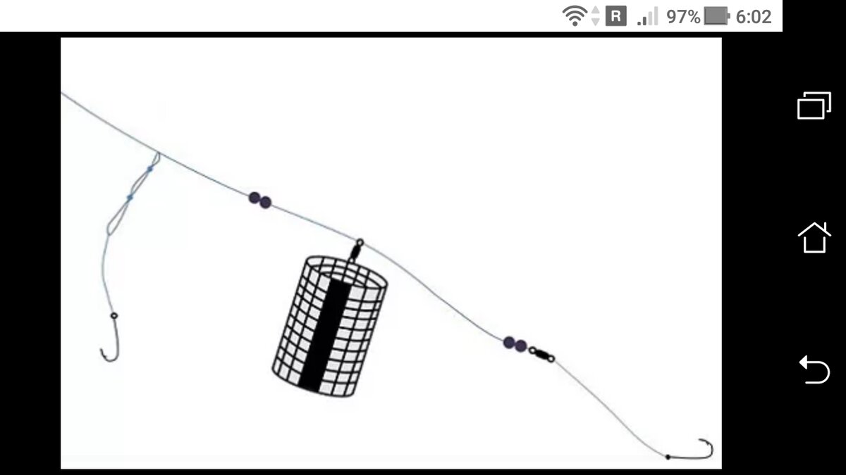 фото Как вязать двойной поводок на фидер + схема и монтаж