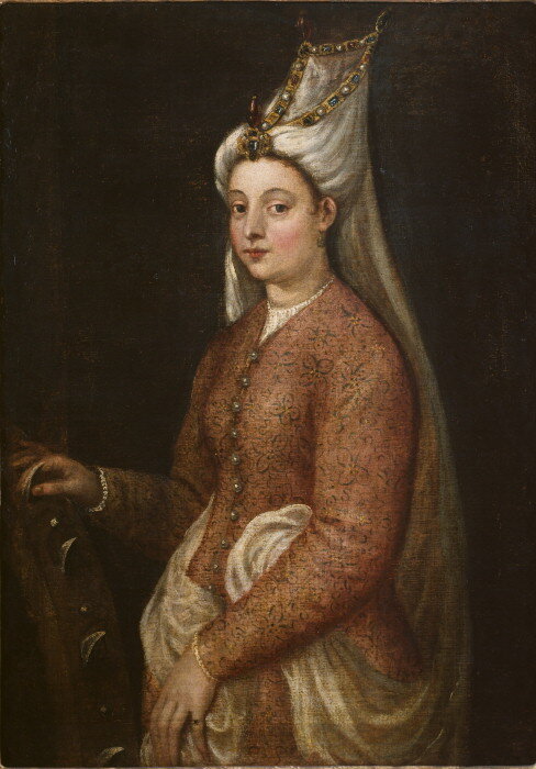 Портрет Михримах-султан кисти Тициана, около 1555 г