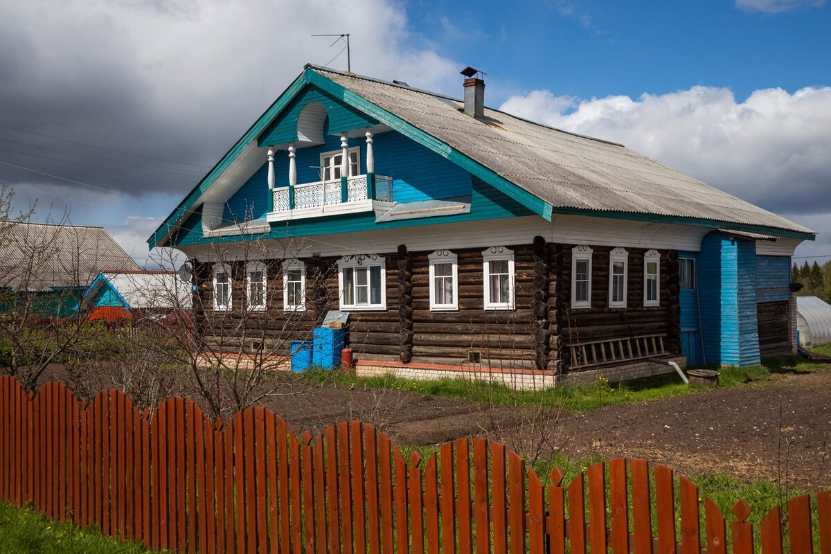 Деревенский дом с мезонином. Наш русский эксклюзив. | KSSRUB | Деревянные  дома из Вологды | Дзен