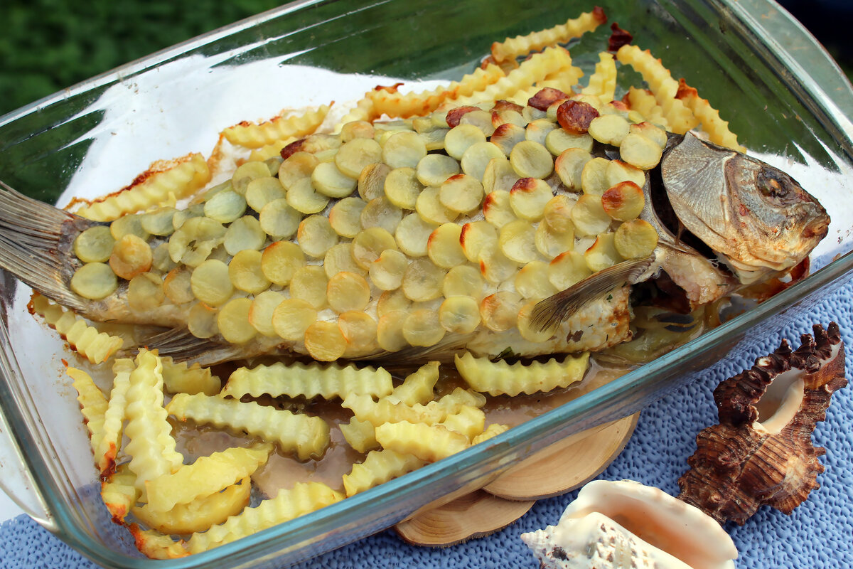 Рыба в картофельной чешуе