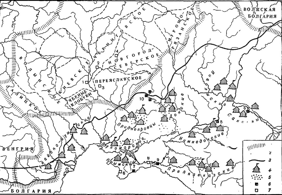 Половцы карта в древней руси
