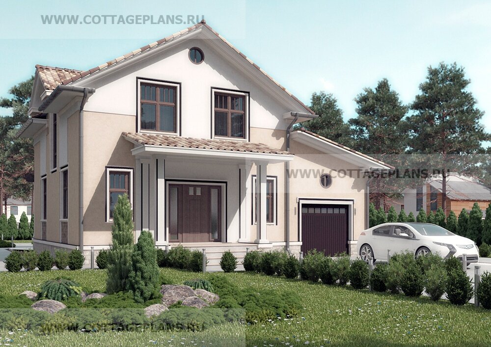 Фасады дома. Источник фото: https://www.cottageplans.ru