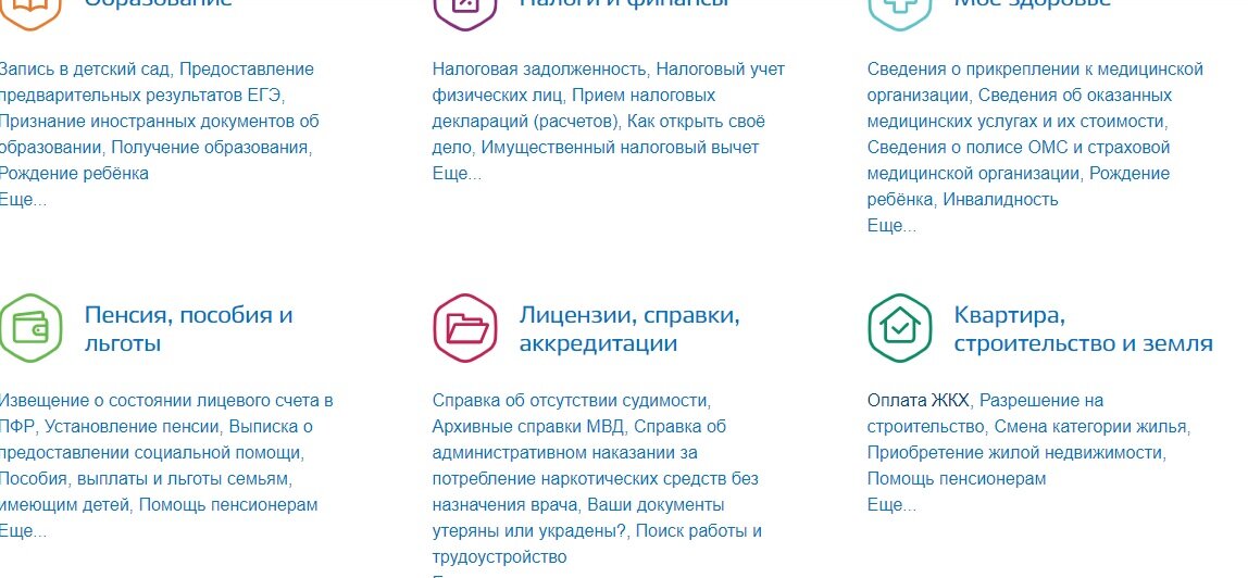 кабинет госуслуги