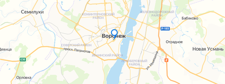#воронеж  на карте.