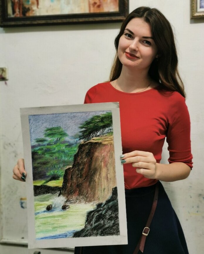 Первая картина, выполненная пастелью