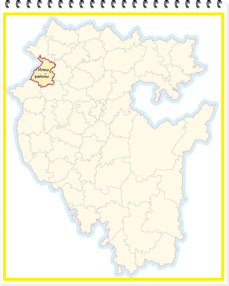 Карта рб башкортостан по районам с границами