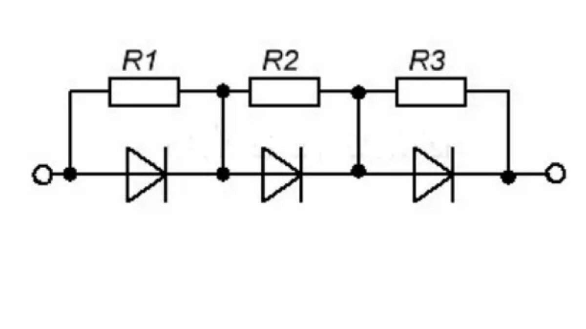 Включение диода в цепь. Схема диод резистор параллельное соединение. Схема подключения светодиодов последовательно 220 вольт. Схема последовательного включения стабилитрона. Параллельное соединение светодиодов 12 вольт схема.