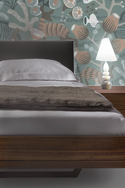 Настольная лампа настольная Hoff Lou  - идеальное стильное решение для этнического  дизайна спальни (фотоколлаж авторов).