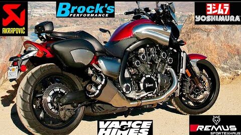 🔥 Yamaha V-max 1700 - Akrapovic ,Remus ,MEGAMAX...💪