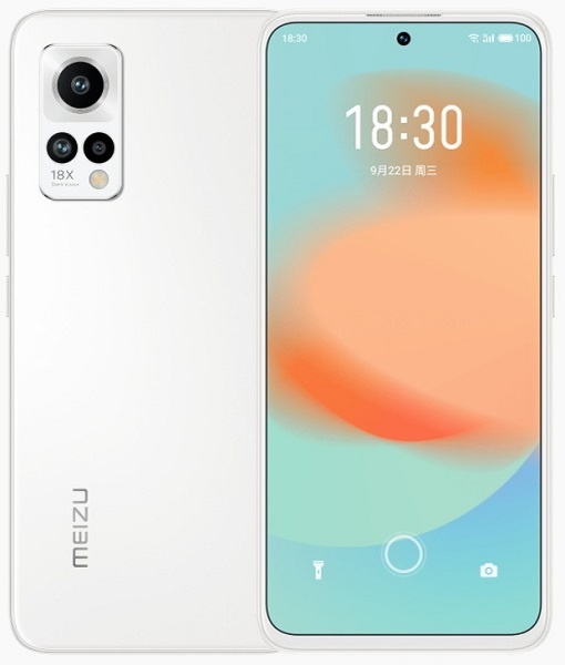 Meizu 18X в белом цвете