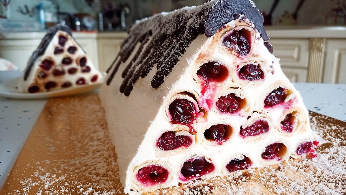 Сметанный торт с вишней - пошаговый рецепт с фото на garant-artem.ru