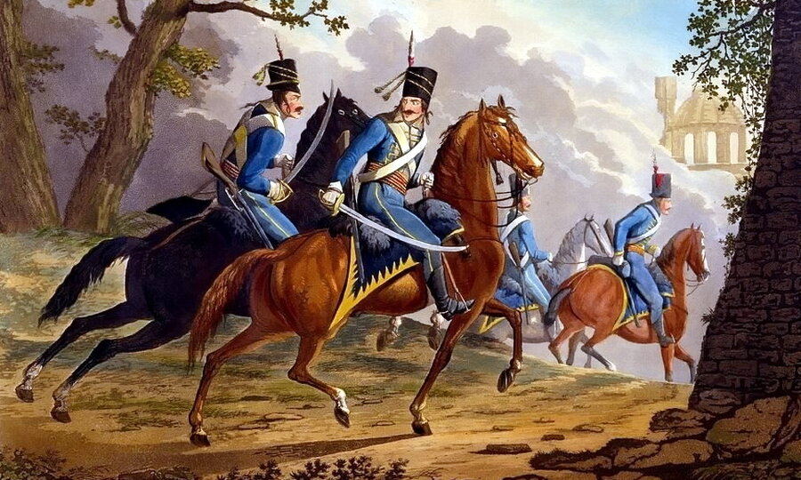 Австрийские гусары, фактические зачинщики случившегося при Карансебеше безобразия