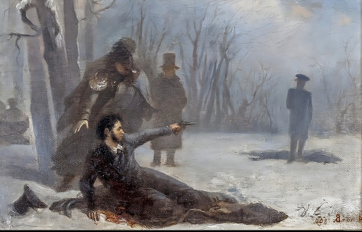 Пушкин дуэль. Смерть Пушкина 1837. Дантес после дуэли