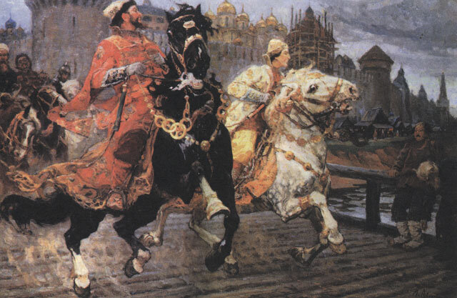 Царевич Иван Иванович на прогулке (художник Авилов М.И.)