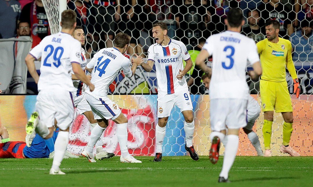 Чалов забивает не только в РПЛ, но и в Лиге Чемпионов