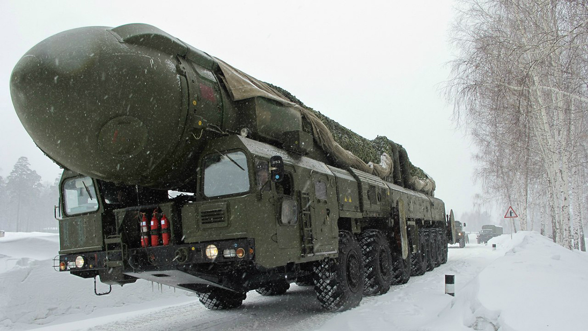 Тополь-М перебрасываемый для проведения учений