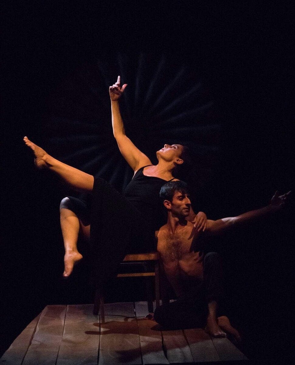 Анджела Торриани и Ашот Марабян в постановке «Нарек — армянская поэма»