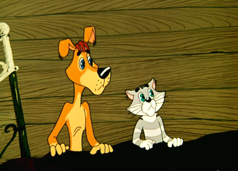 Кадр из мультфильма "Трое из Простоквашино" 