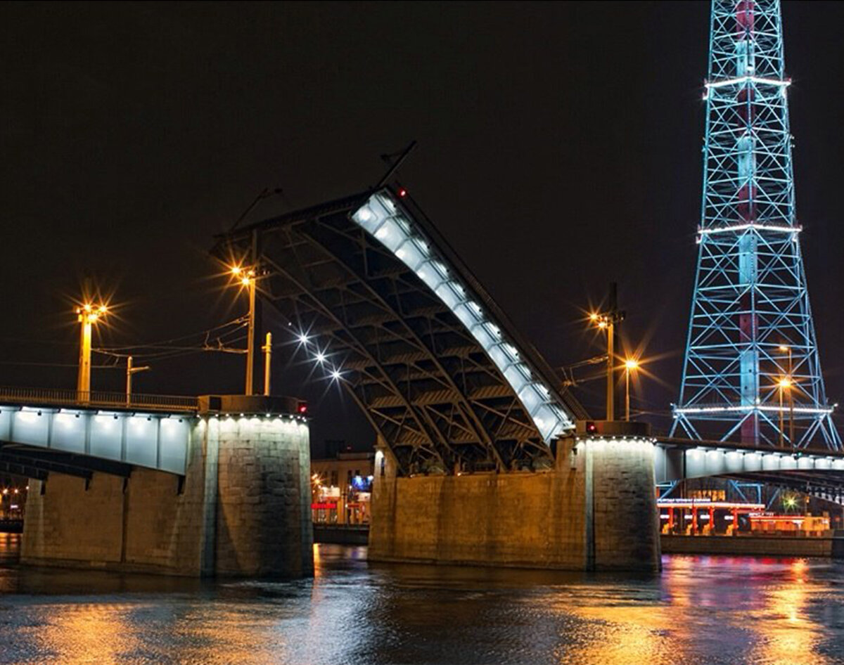 Какие мосты самые красивые в питере. Кантемировский мост в Санкт-Петербурге. Питер Кантемировский мост. Телевышка Санкт-Петербург Кантемировский мост. Кантемировский мост в Санкт-Петербурге развод.