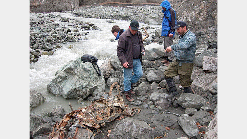 Найденные останки машины.