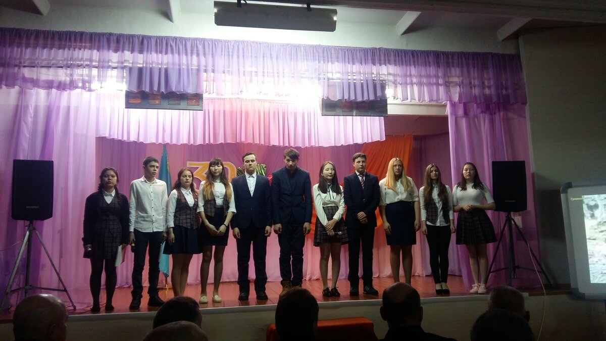 Поздравления от учеников КГУ "Первомайского  комплекса ОСШ д/сада им. Д.М.Карбышева"