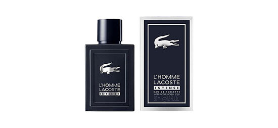 Композицию нового L'Homme Lacoste Intense составил парфюмер Мишель Жирар. Парфюмер из Givaudan придерживается принципа, что создание удачных духов – процесс эволюционный, а не революционный. С этим утверждением сложно поспорить. Жирар создавал ароматы для Azzaro, Paco Rabanne, Dolce&Gabbana, Burberry, Givenchy.  
L'Homme Lacoste Intense, как явствует из названия, является фланкером аромата L'Homme Lacoste. От предшественника его отличает более насыщенное звучание и, пожалуй, характер. Аромат звучит одой индивидуальности, провозглашает свежесть и сочность.
