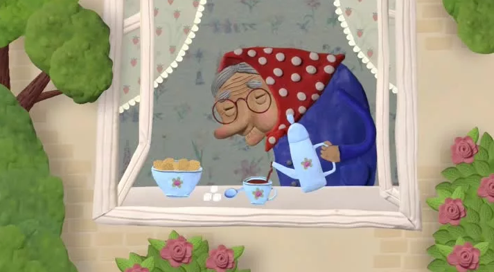Кадр из мультфильма "семь кошек"