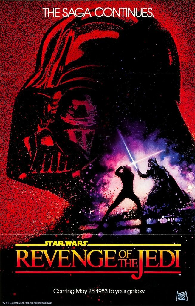  Revenge of the Jedi - Advance. Art by Drew Struzan