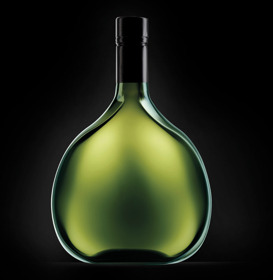 Bocksbeutel wine bottle