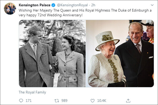 Из твиттера Кенсингтонского дворца (https://twitter.com/KensingtonRoyal)