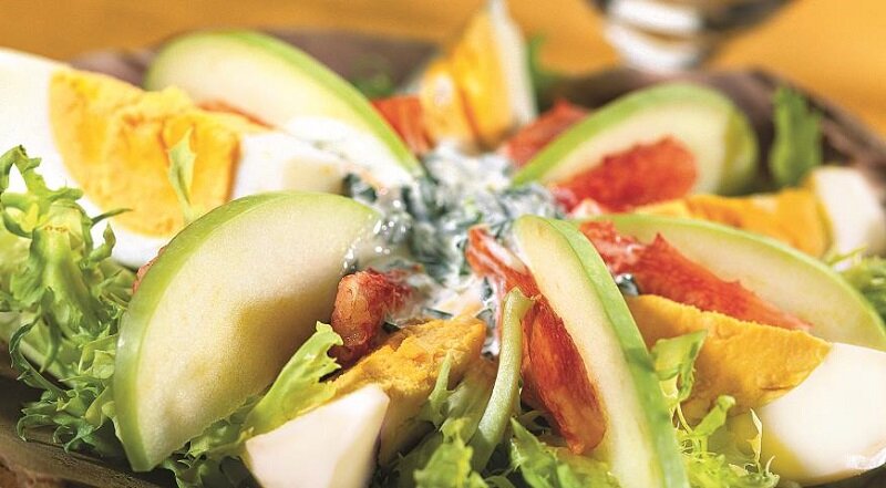 Необычный крабовый салат