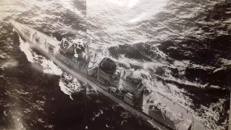 Рабочие будни. В объективе эсминец ВМС США