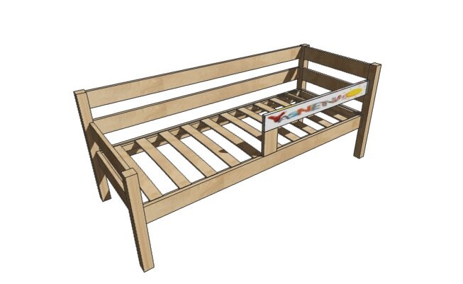 Изображение моё: Кровать с бортиками.