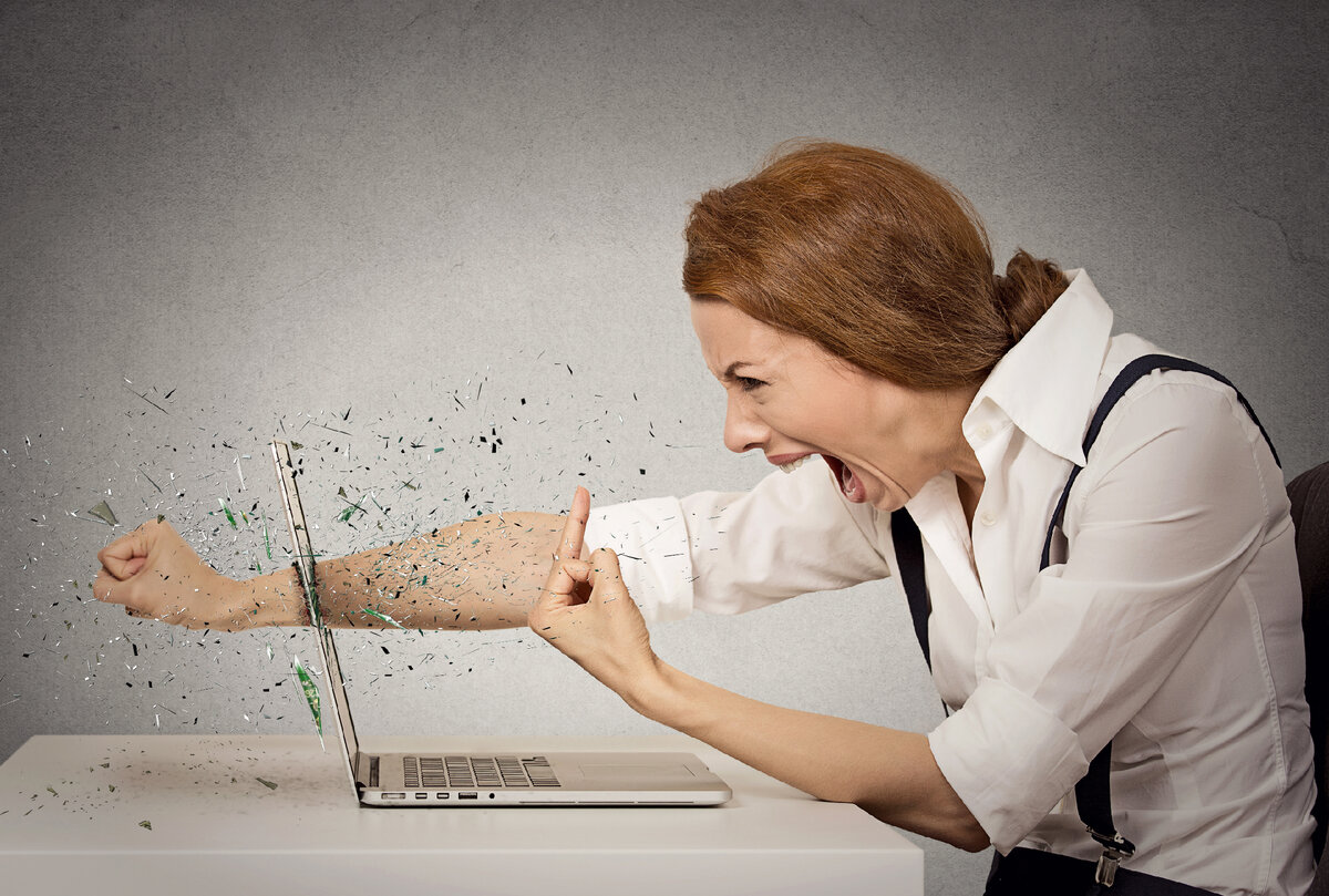 Когда гнев и прочие аффекты проявляются вот так - это, кстати, не самый худший вариант. Так хотя бы разрядка происходит. А если нет? (C) Depositphotos