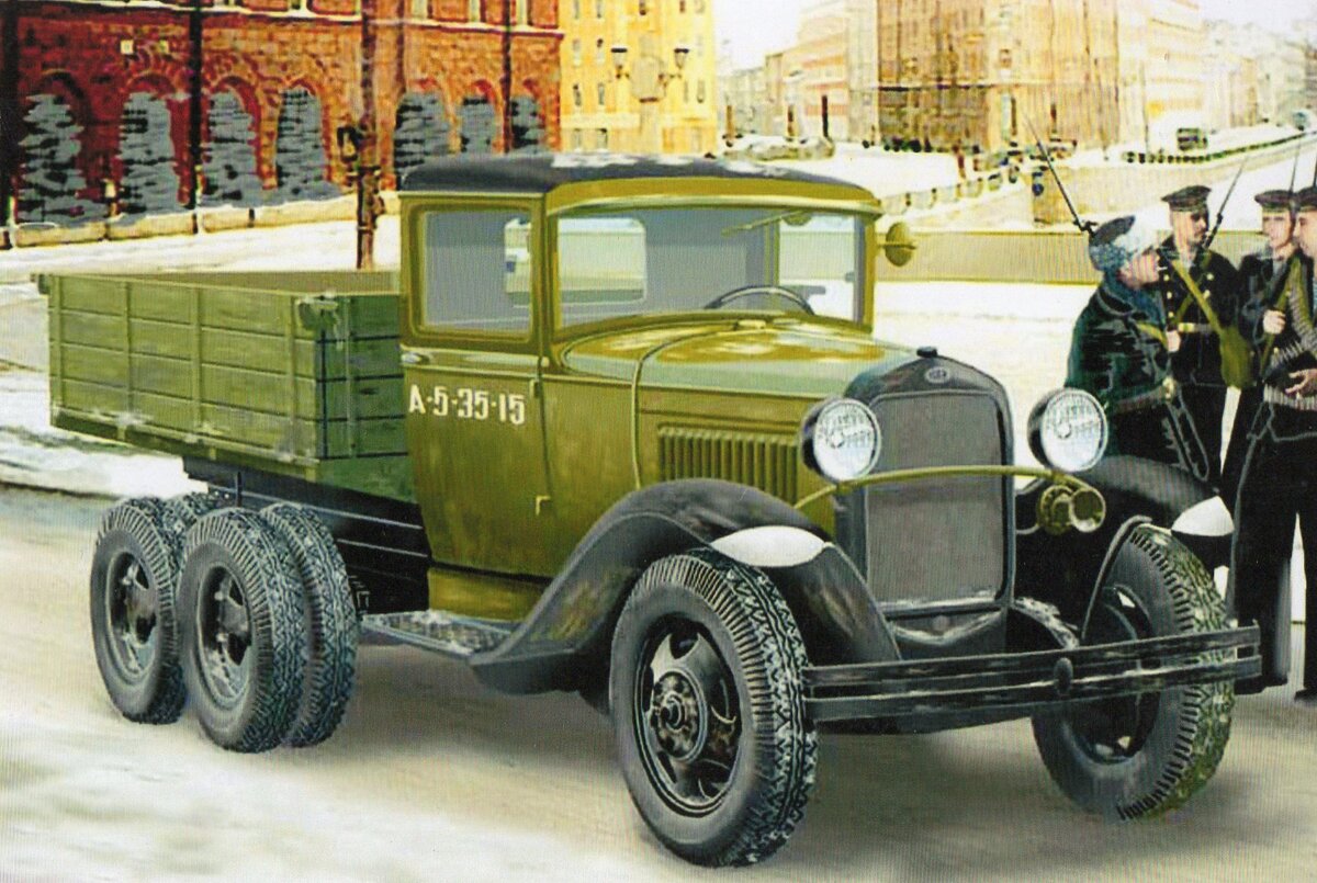ГАЗ-АА скан с моей открытки