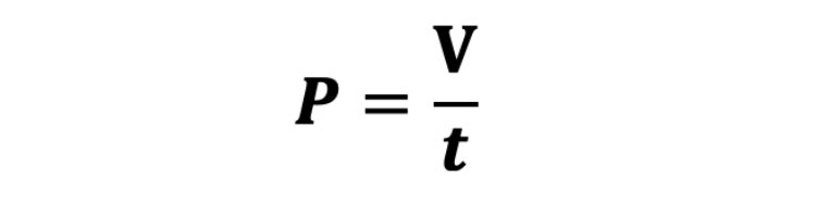 Формула для расчёта производительности насоса 