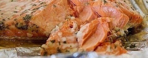 Семга, запеченная в фольге