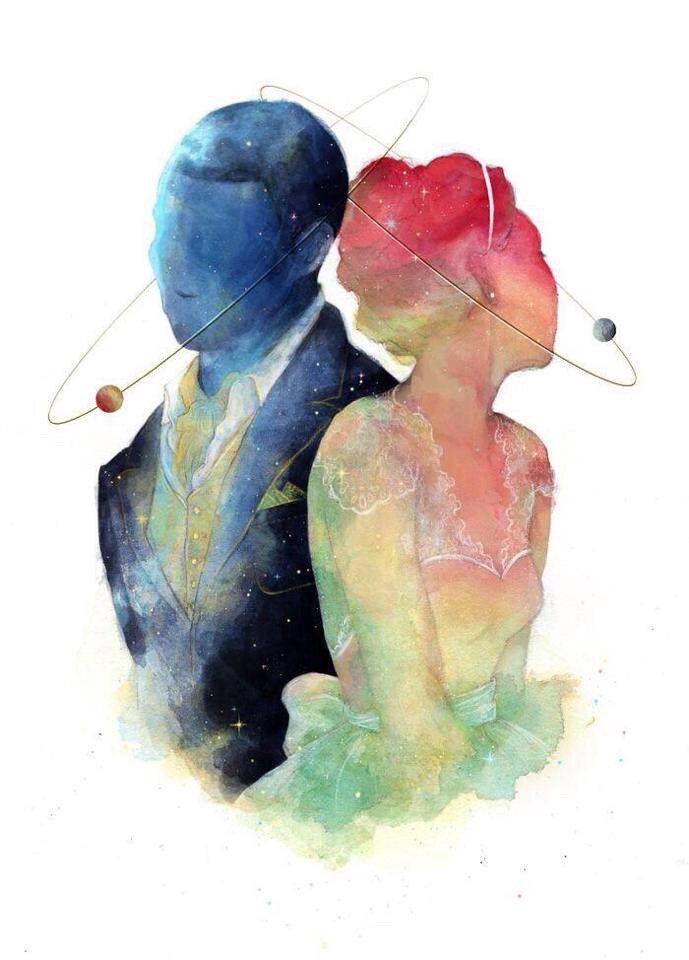 Мужчина и женщина это две отдельные планеты со своими орбитами. 